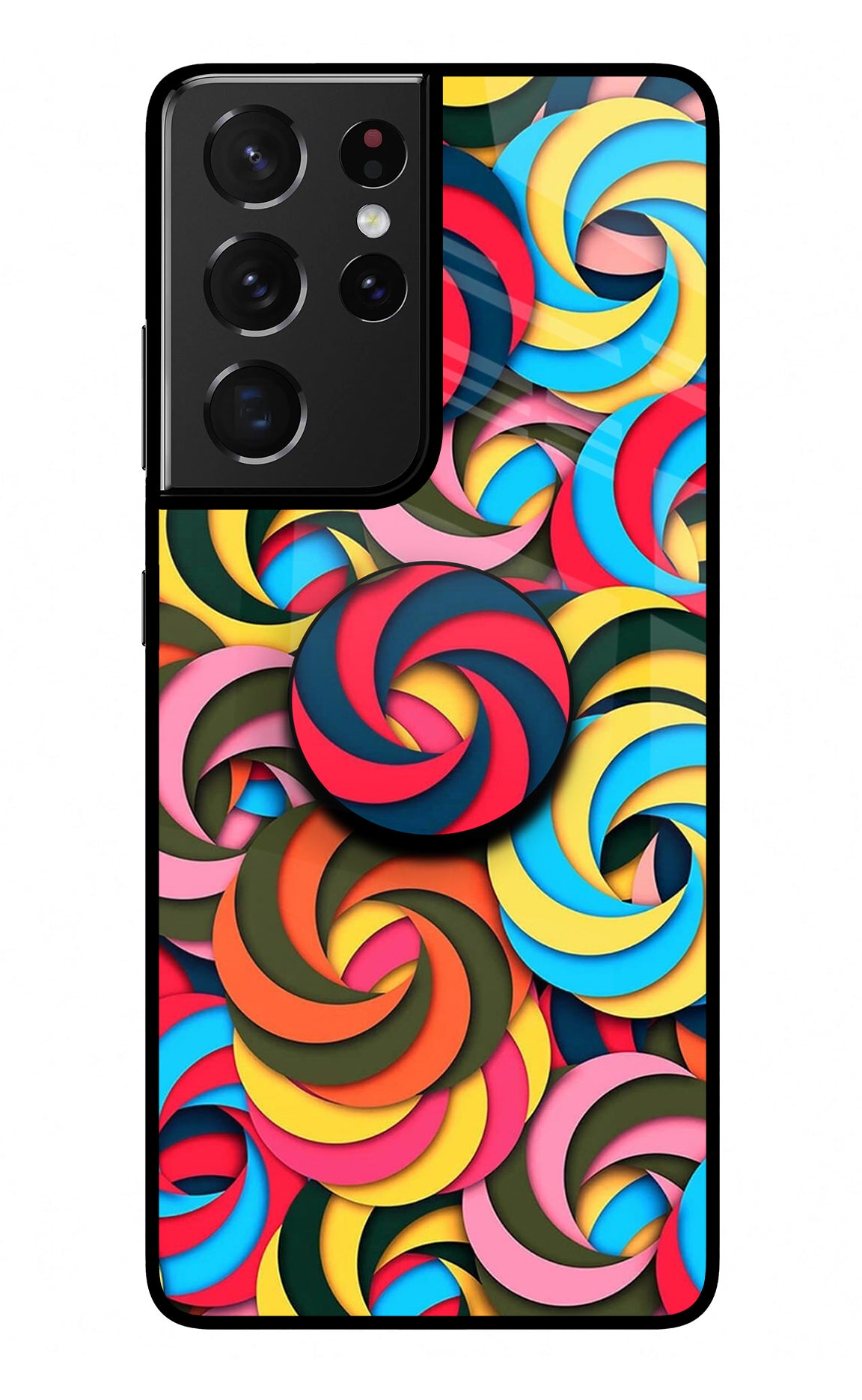 Spiral Pattern Samsung S21 Ultra Pop Case