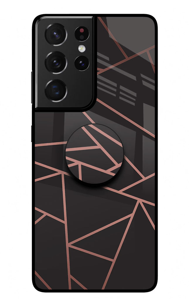 Geometric Pattern Samsung S21 Ultra Glass Case