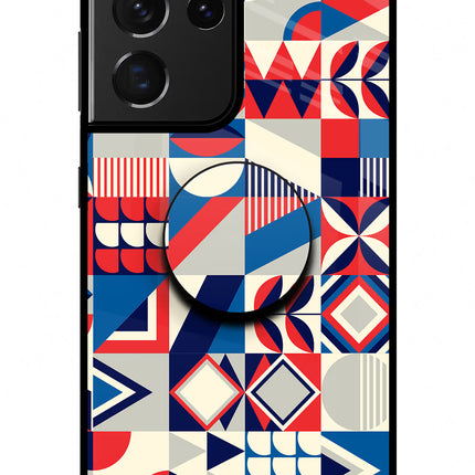 Colorful Pattern Samsung S21 Ultra Glass Case
