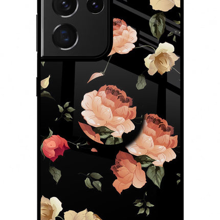 Flowers Samsung S21 Ultra Glass Case