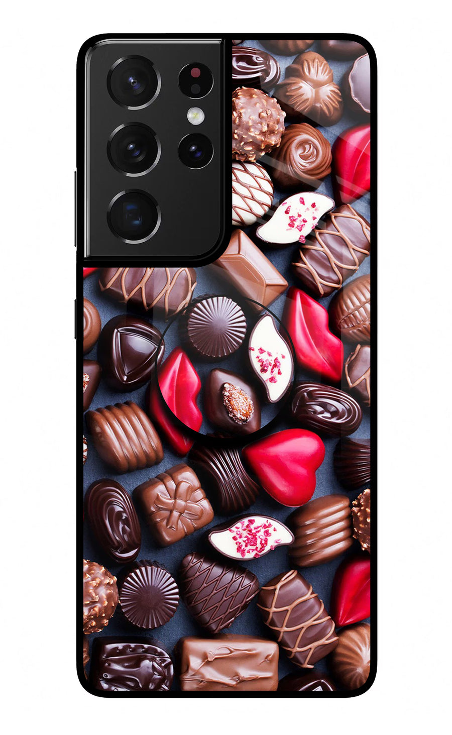 Chocolates Samsung S21 Ultra Pop Case, Glass case