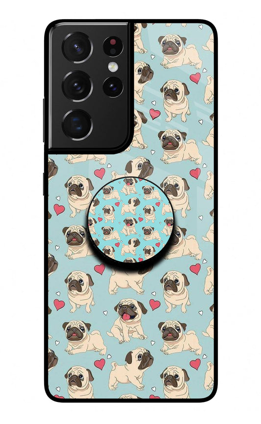 Pug Dog Samsung S21 Ultra Glass Case