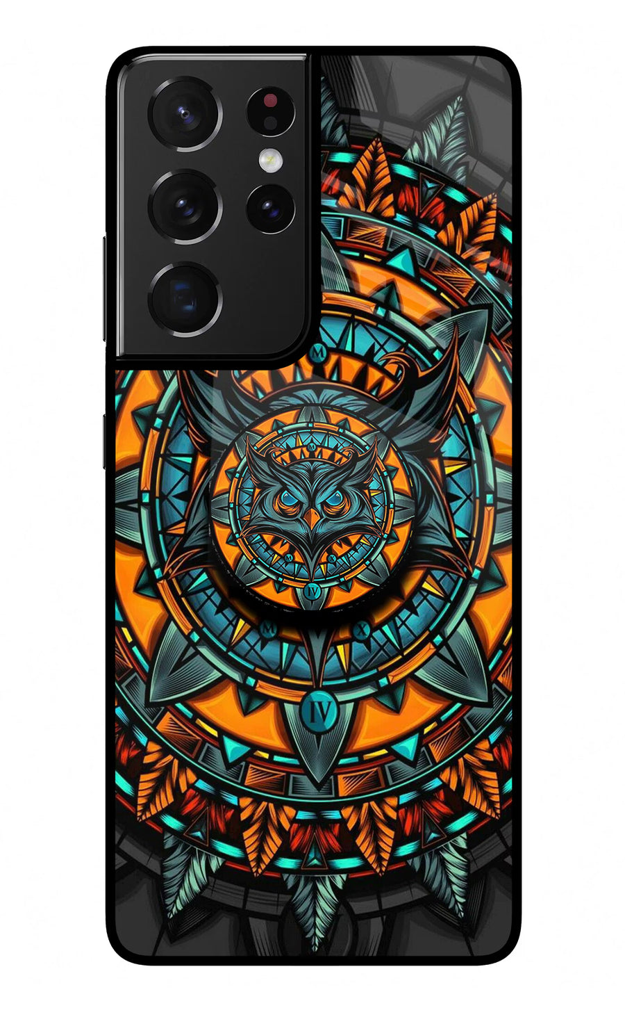 Angry Owl Samsung S21 Ultra Pop Case, Glass case