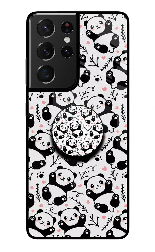 Cute Panda Samsung S21 Ultra Glass Case