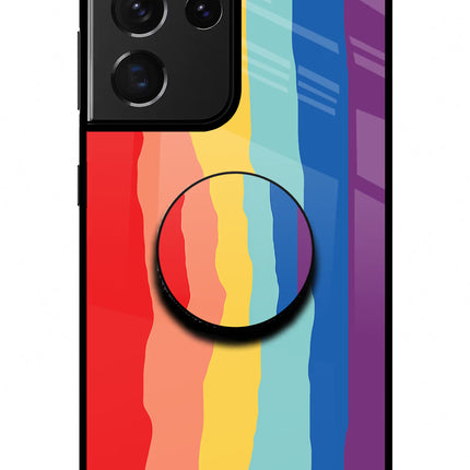 Rainbow Samsung S21 Ultra Glass Case
