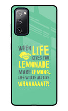 Quote Samsung S20 FE Glass Case