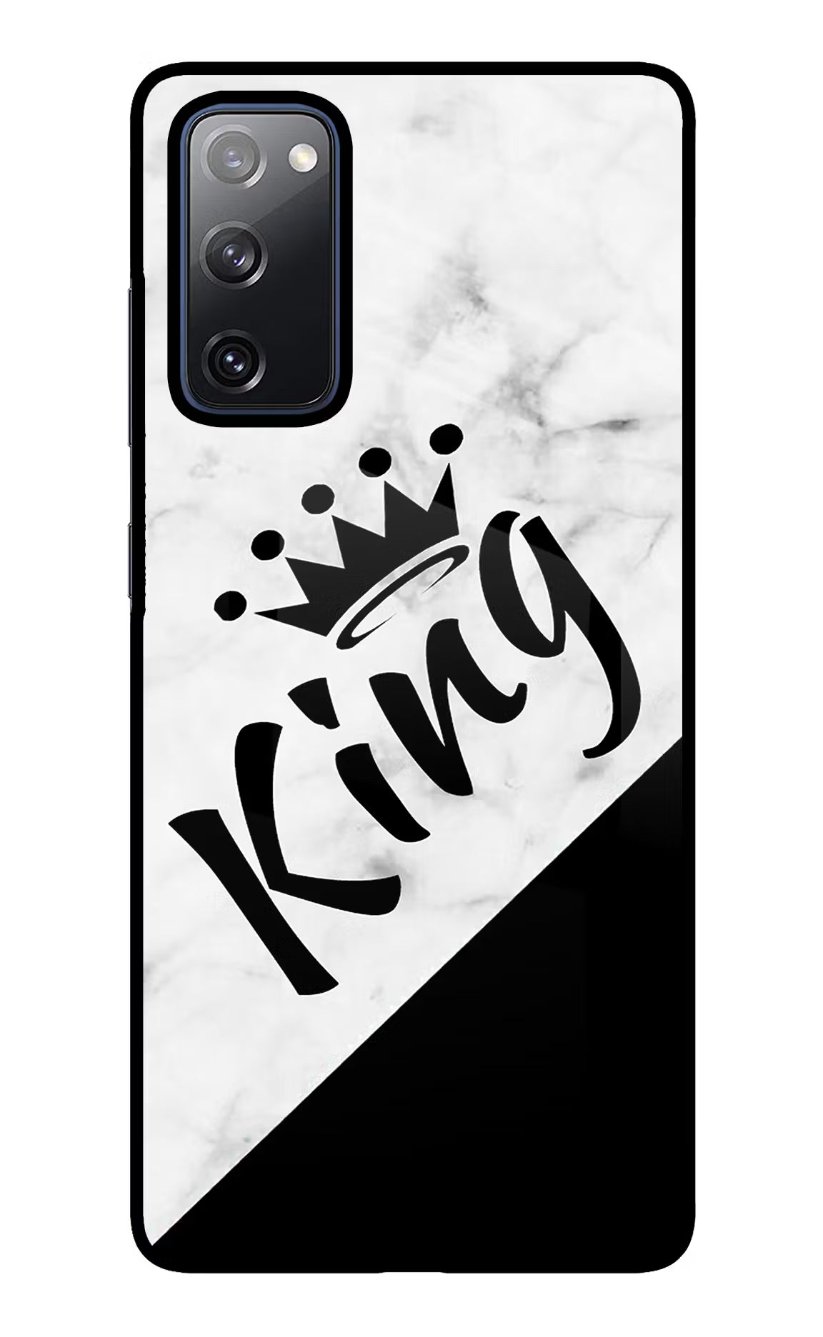 King Samsung S20 FE Glass Case Back Cover by Casekaro