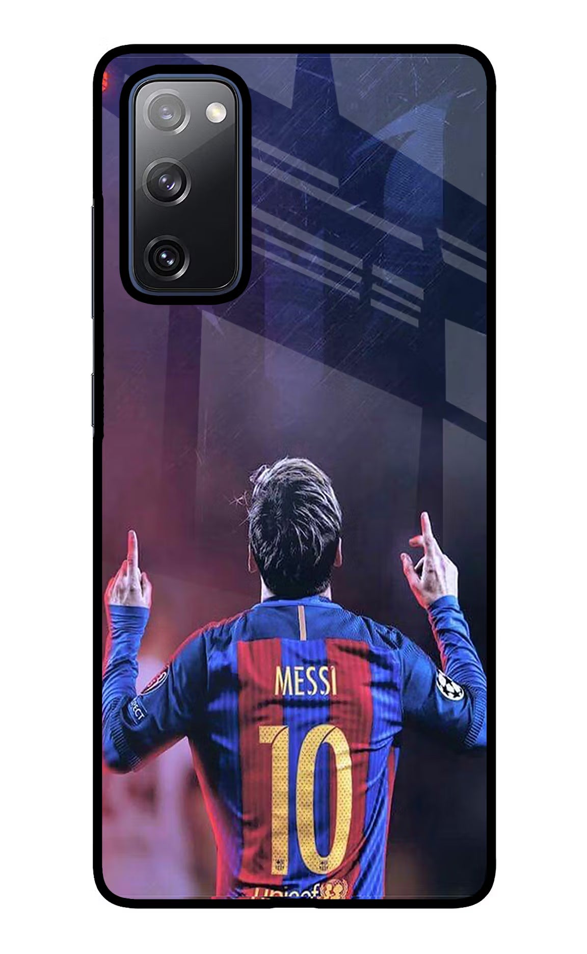 Messi Samsung S20 FE Glass Case Back Cover by Casekaro