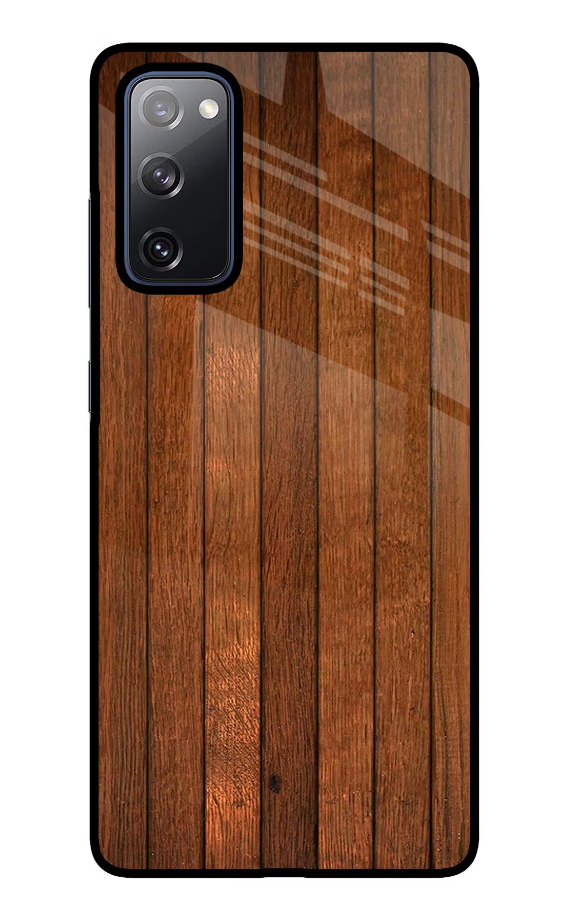 Wooden Artwork Bands Samsung S20 FE Glass Case Back Cover by Casekaro