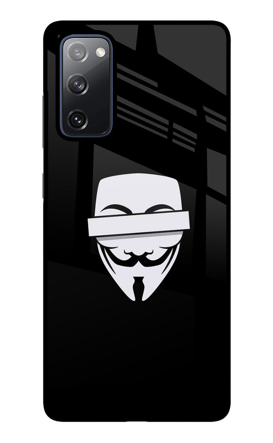 Anonymous Face Samsung S20 FE Glass Case