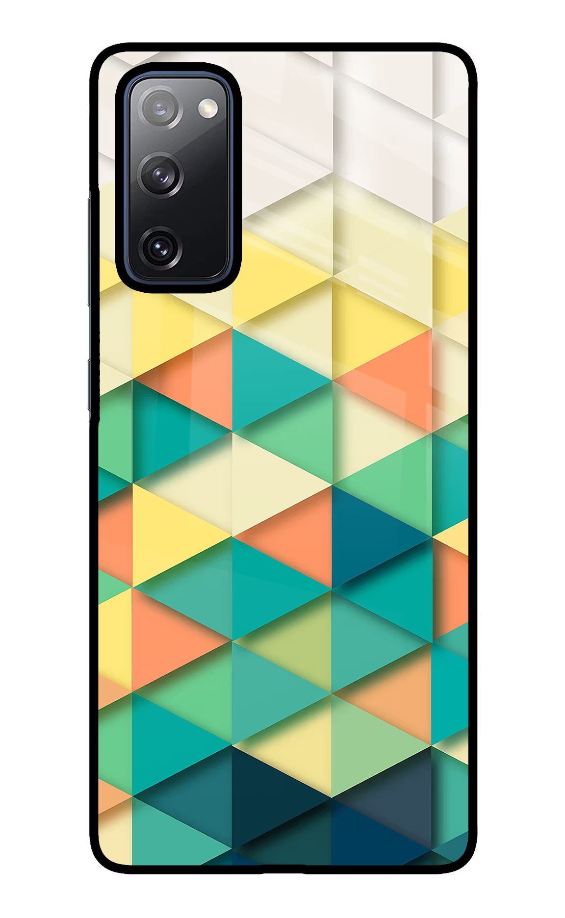 Abstract Samsung S20 FE Glass Case Back Cover by Casekaro