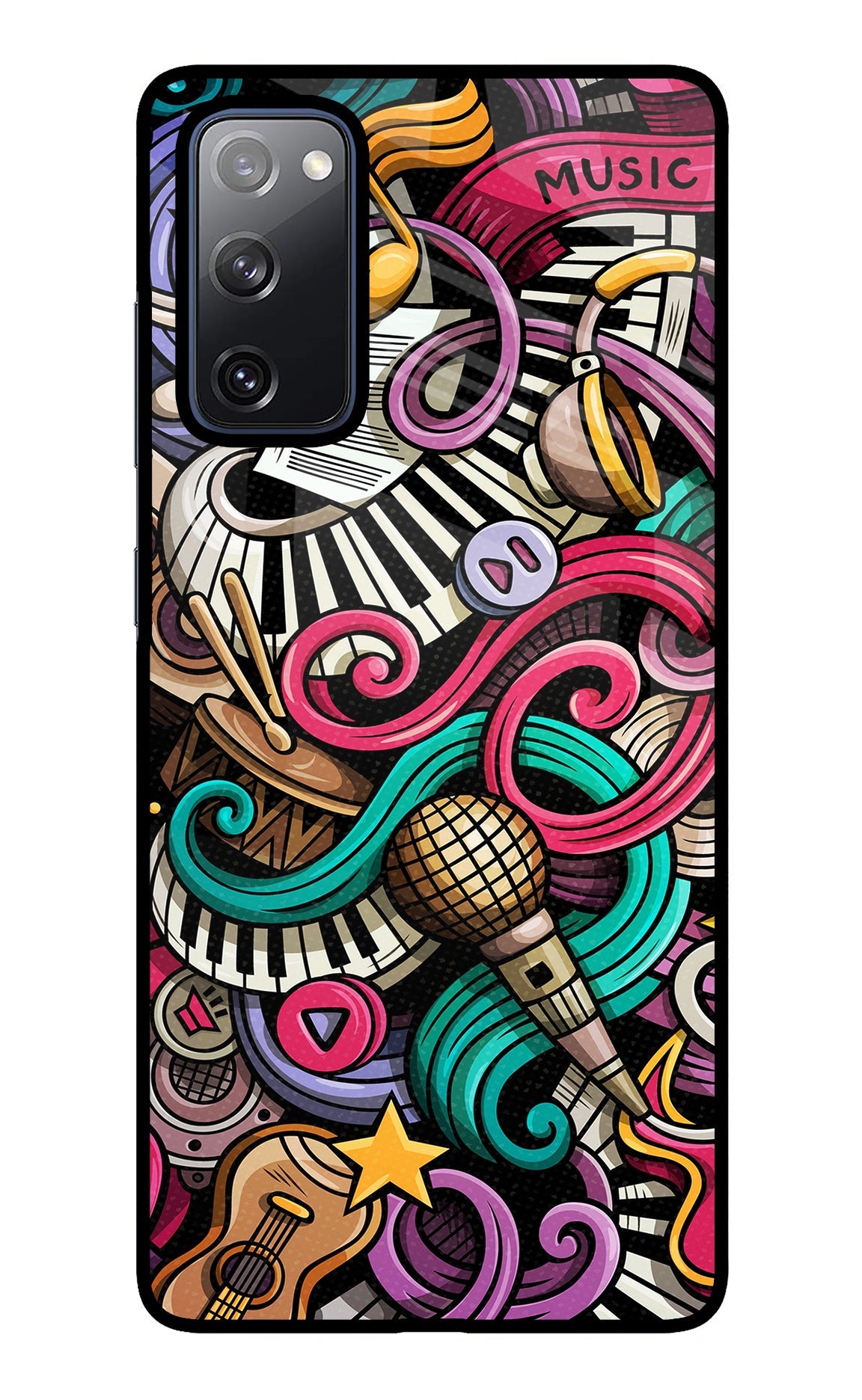 Music Abstract Samsung S20 FE Glass Case
