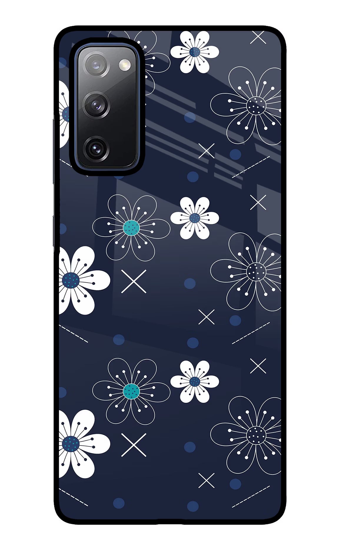 Flowers Samsung S20 FE Glass Case Back Cover by Casekaro