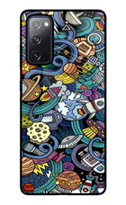 Space Abstract Samsung S20 FE Glass Case