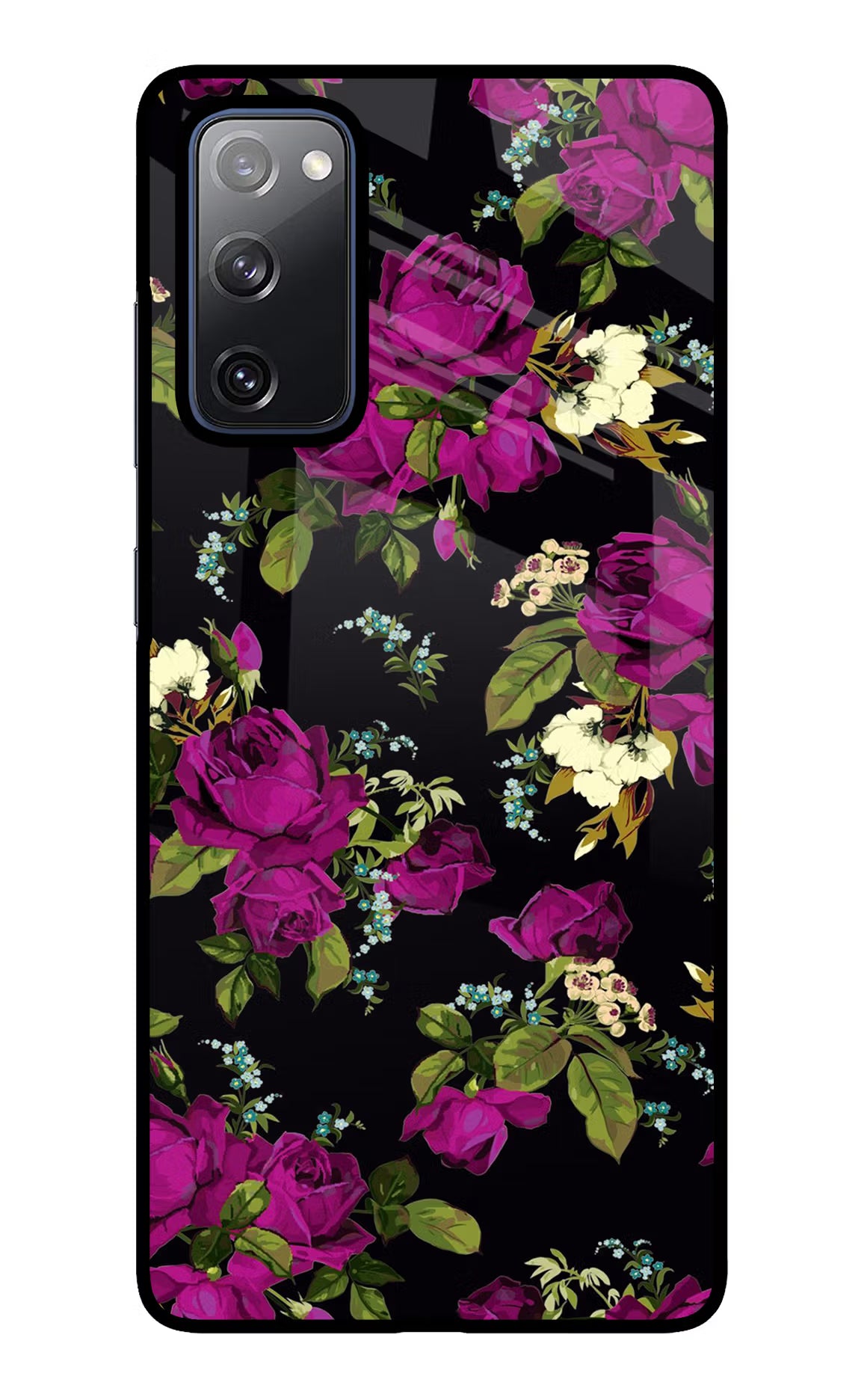 Flowers Samsung S20 FE Glass Case Back Cover by Casekaro