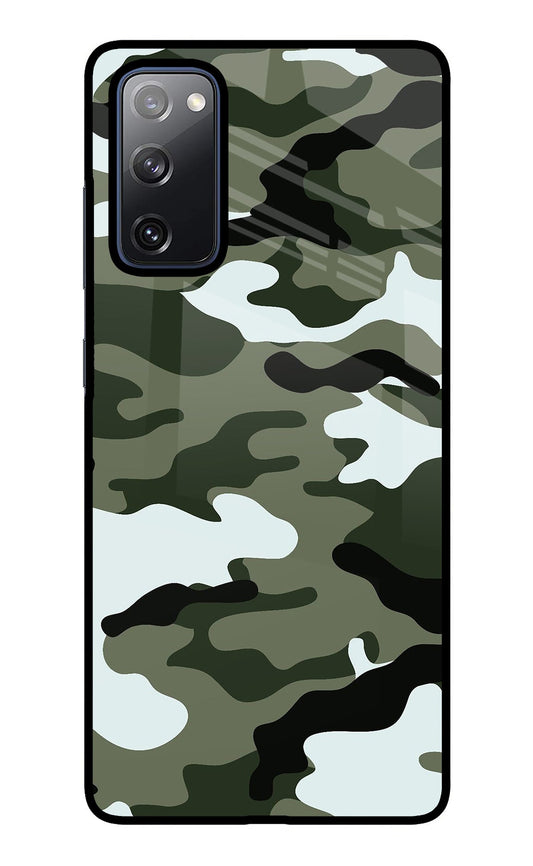 Camouflage Samsung S20 FE Glass Case