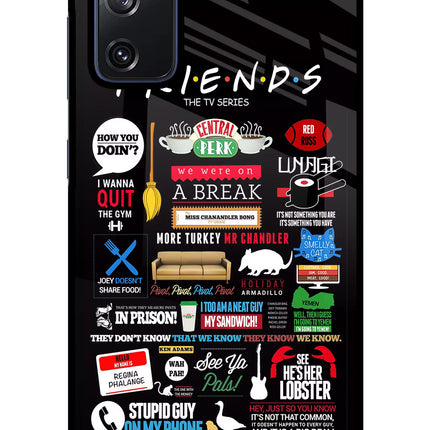 FRIENDS Samsung S20 FE Glass Case Back Cover by Casekaro
