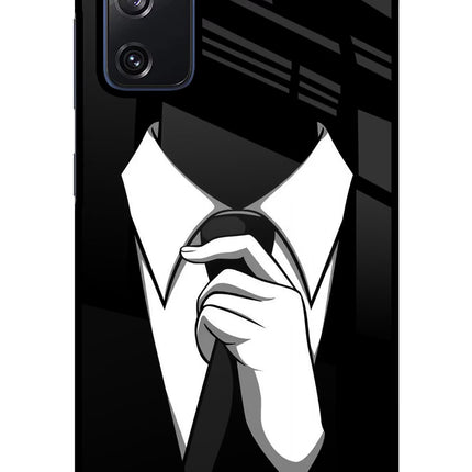 Black Tie Samsung S20 FE Glass Case