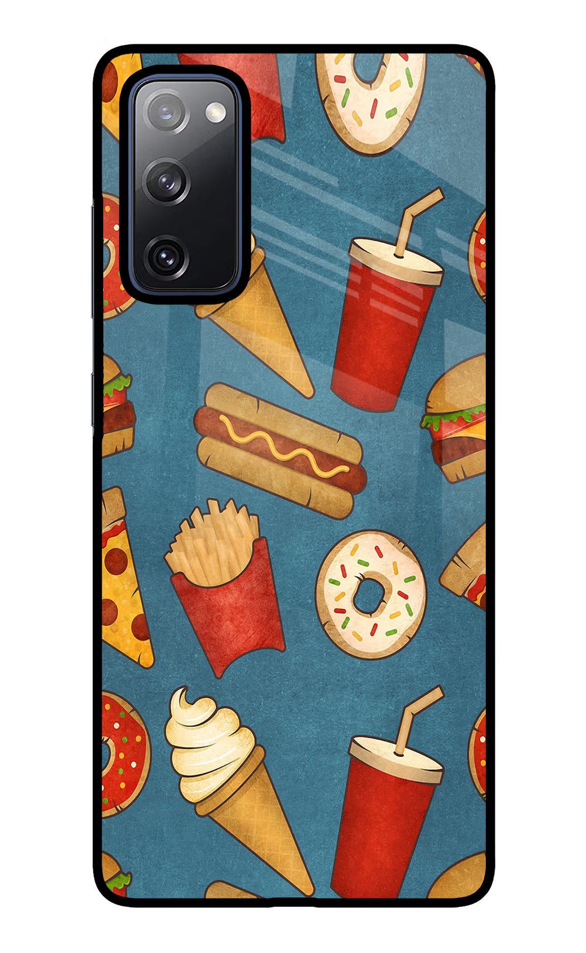 Foodie Samsung S20 FE Glass Case Back Cover by Casekaro