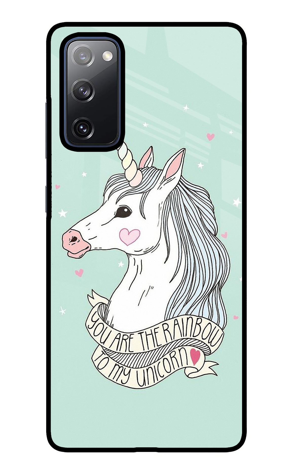 Unicorn Wallpaper Samsung S20 FE Glass Case