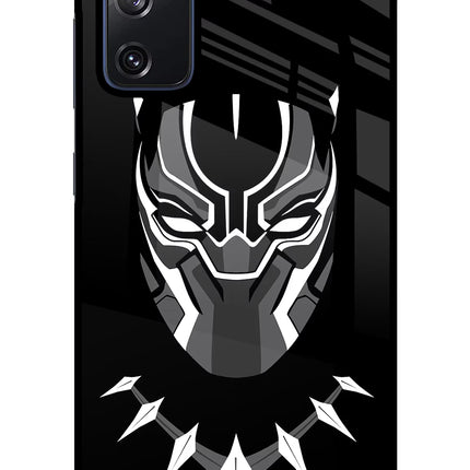 Black Panther Samsung S20 FE Glass Case Back Cover by Casekaro