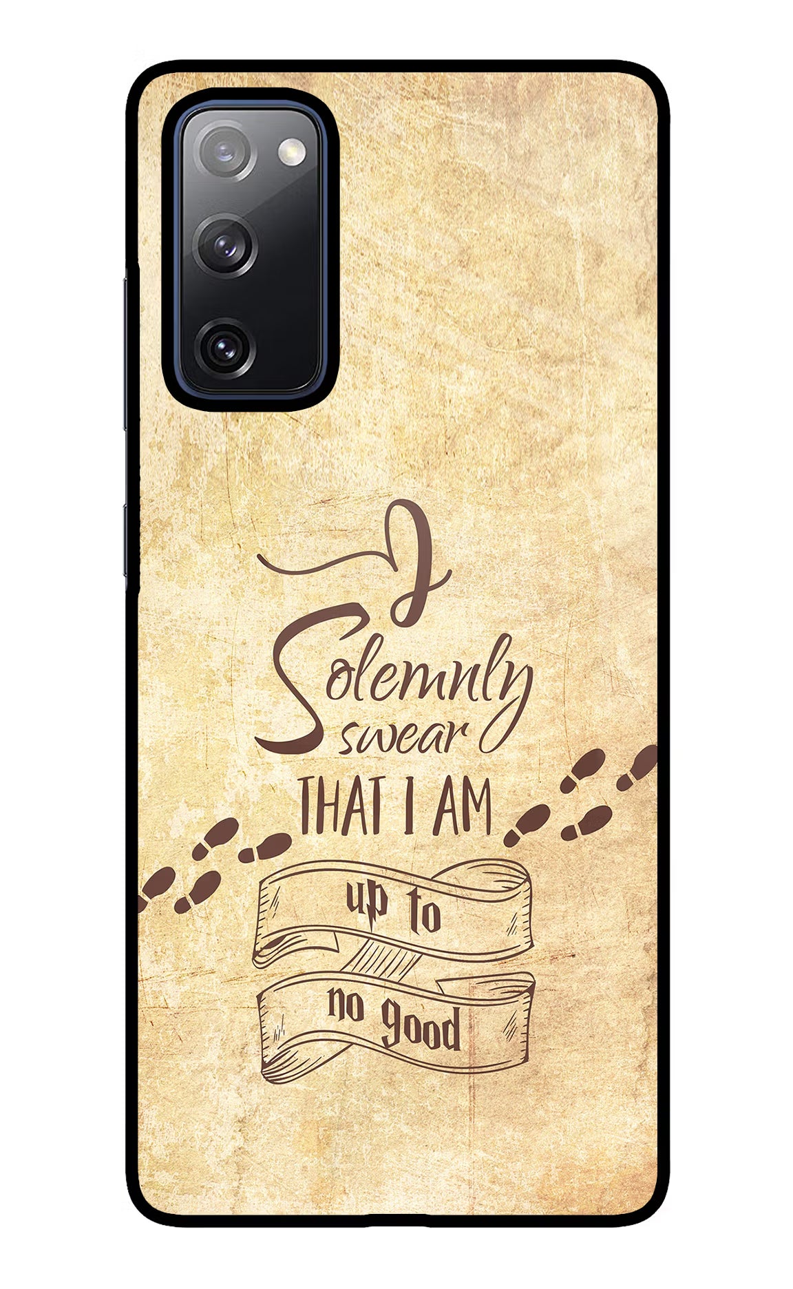 I Solemnly swear that i up to no good Samsung S20 FE Glass Case Back Cover by Casekaro