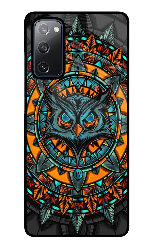 Angry Owl Art Samsung S20 FE Glass Case
