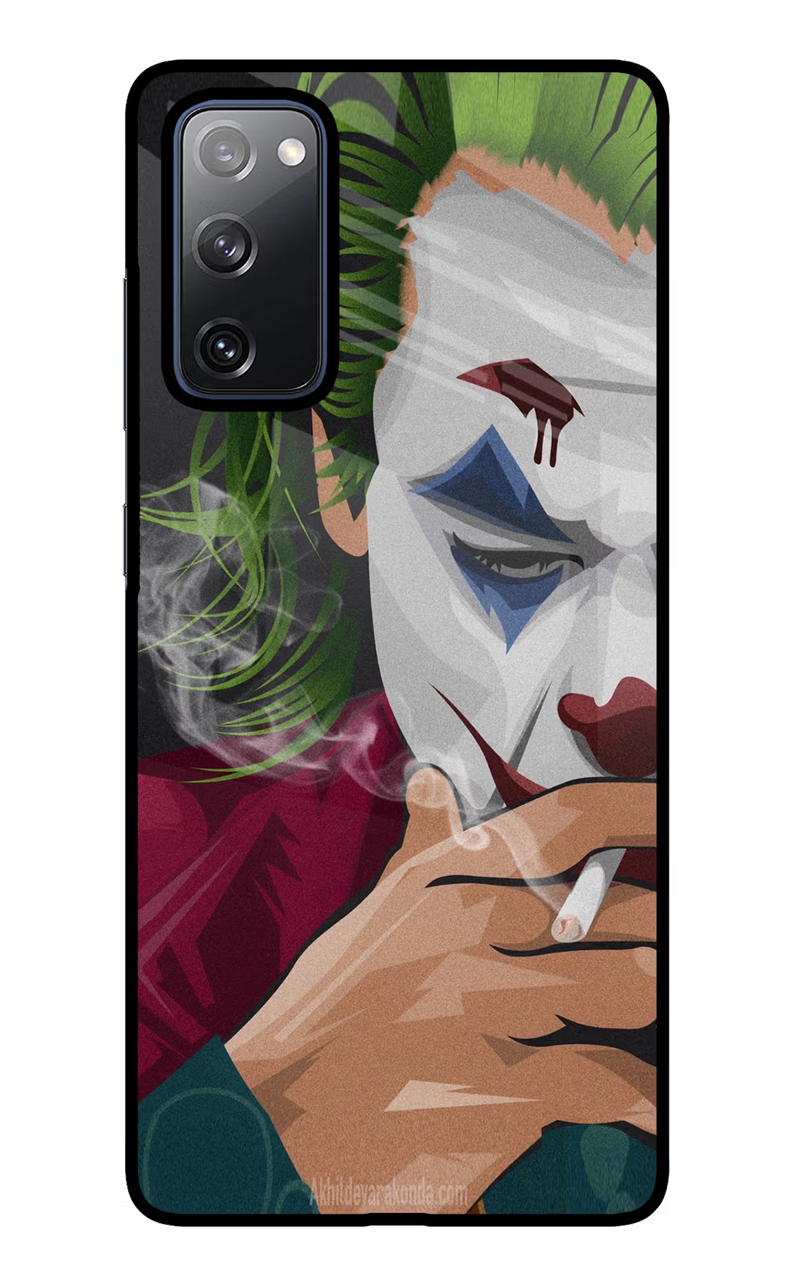 Joker Smoking Samsung S20 FE Glass Case Back Cover by Casekaro