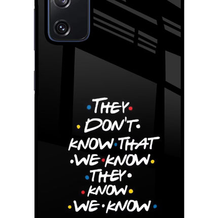 FRIENDS Dialogue Samsung S20 FE Glass Case