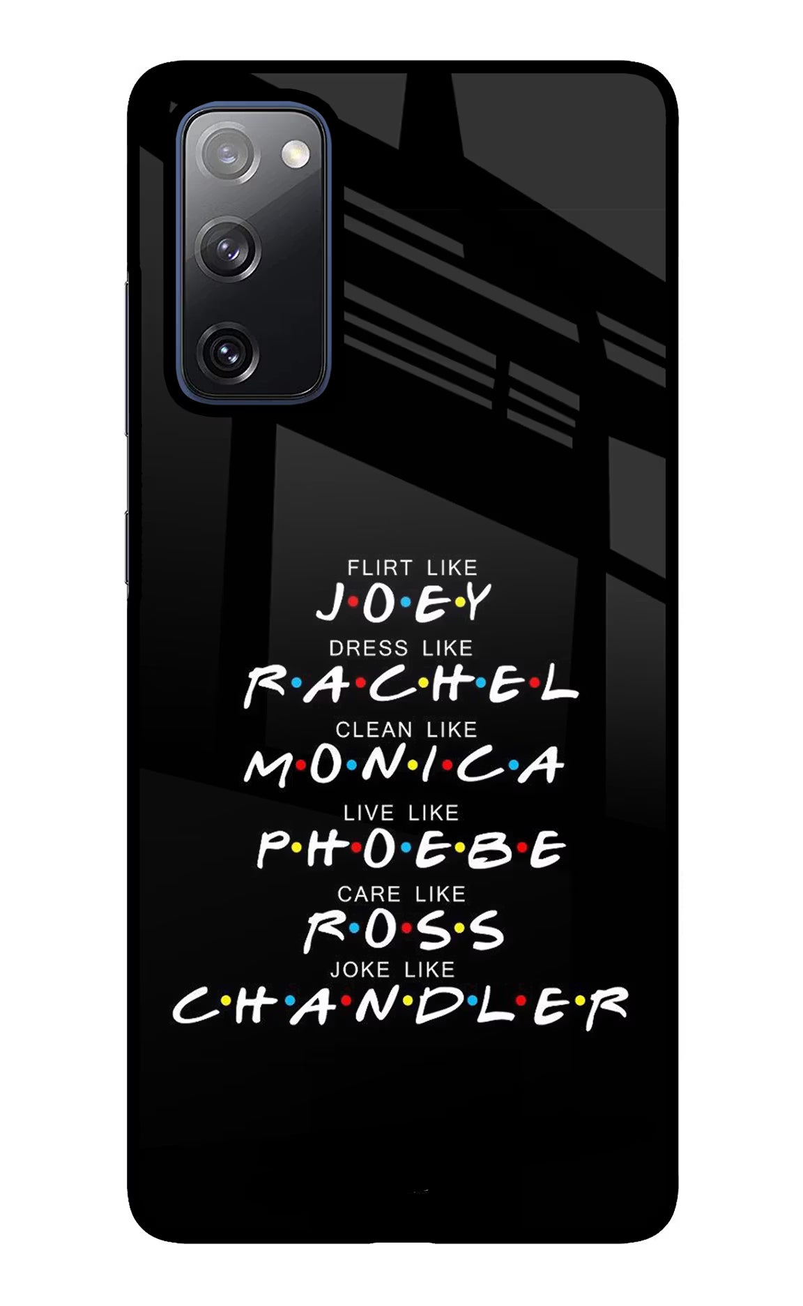 FRIENDS Character Samsung S20 FE Glass Case Back Cover by Casekaro