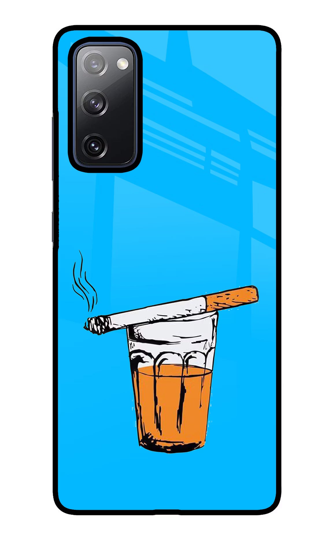 Chai Sutta Samsung S20 FE Glass Case Back Cover by Casekaro