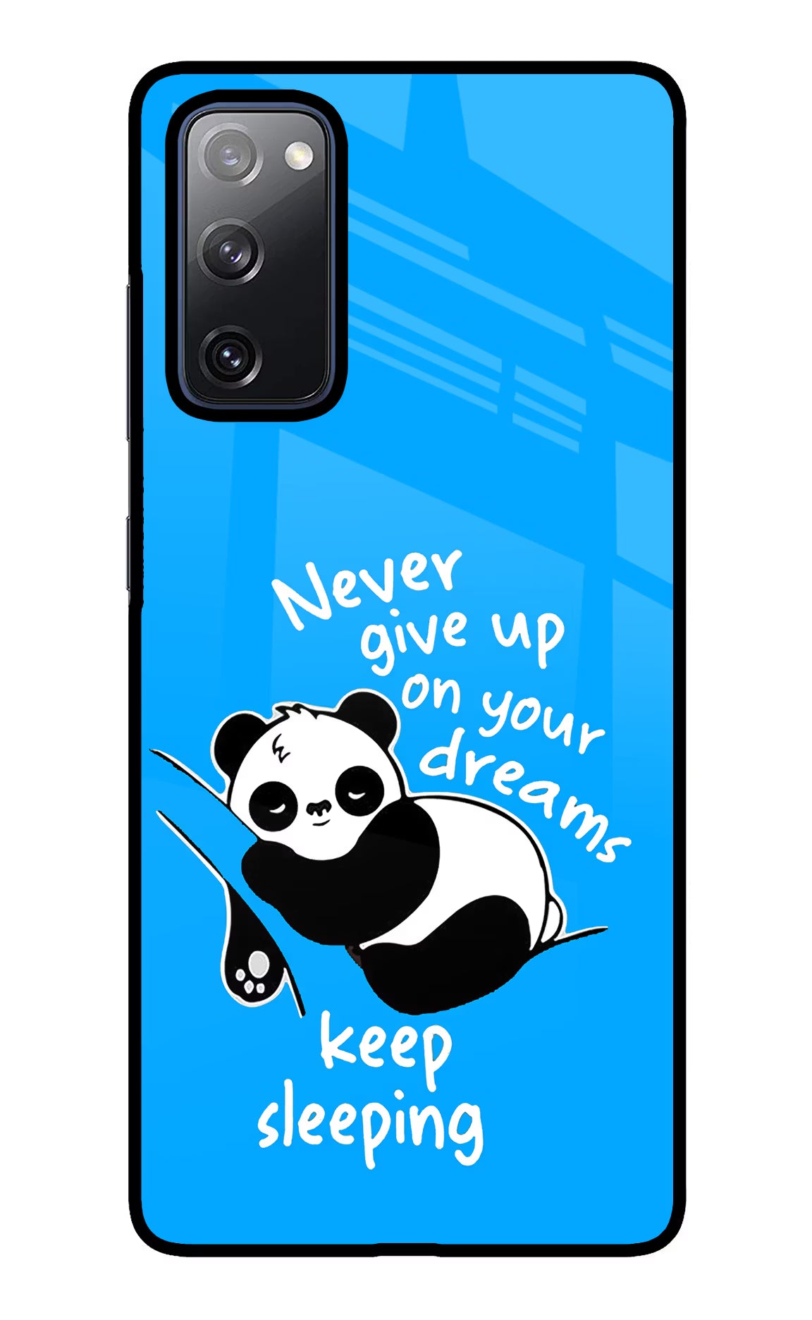 Keep Sleeping Samsung S20 FE Glass Case Back Cover by Casekaro