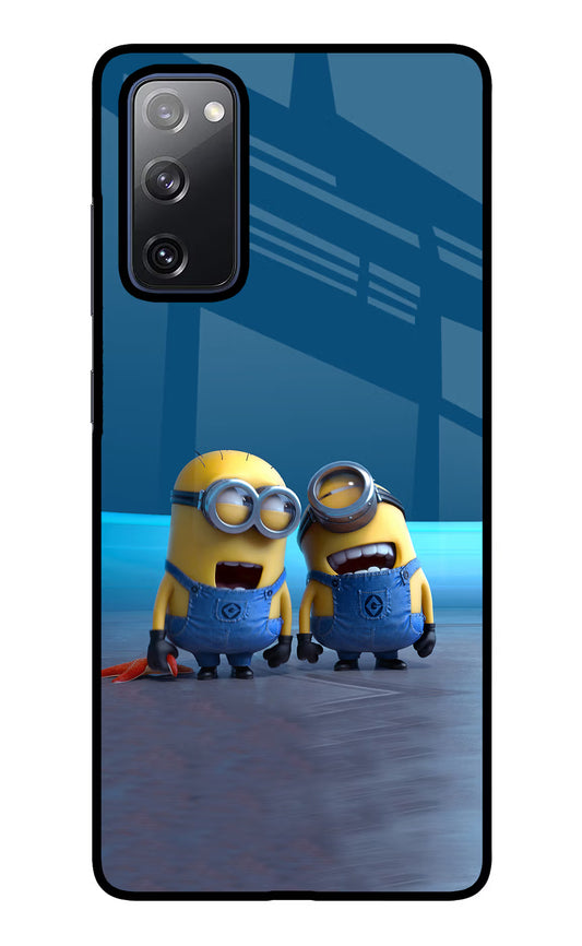 Minion Laughing Samsung S20 FE Glass Case