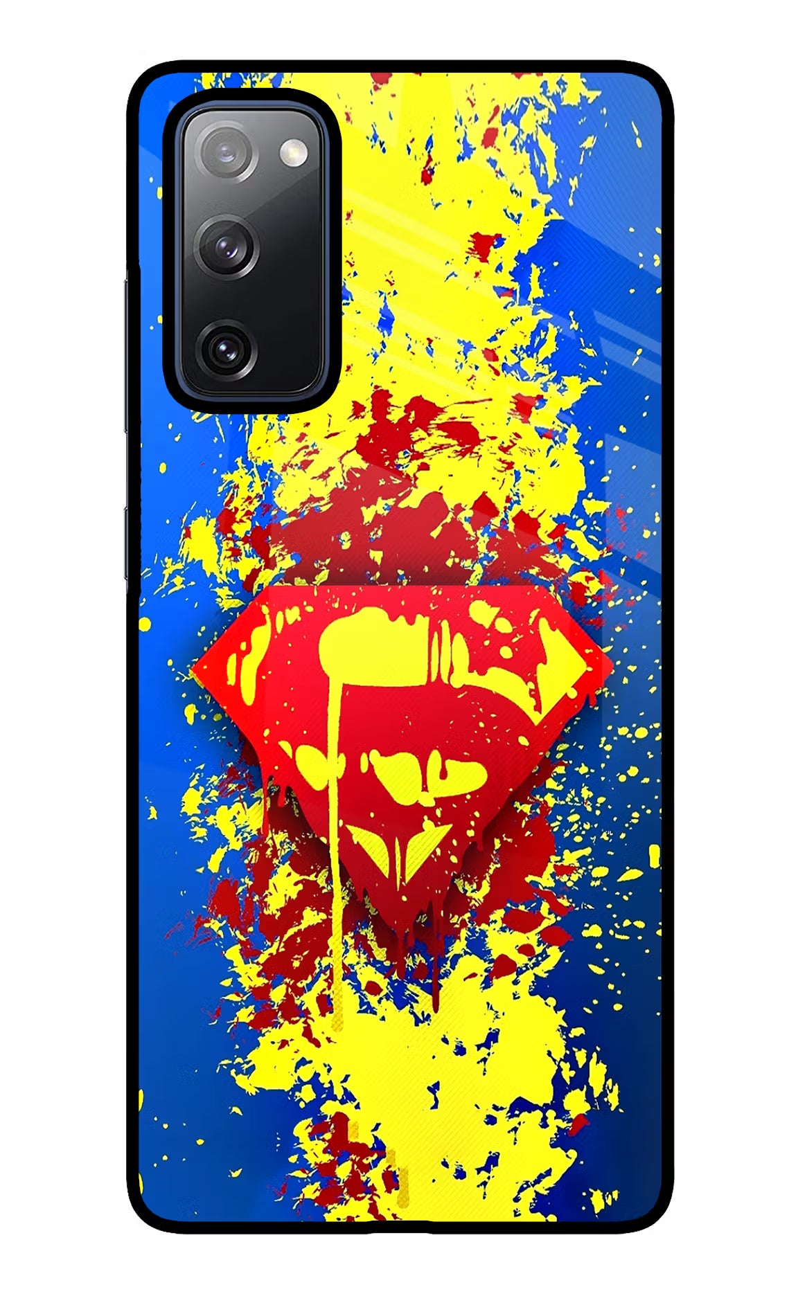 Superman logo Samsung S20 FE Glass Case Back Cover by Casekaro