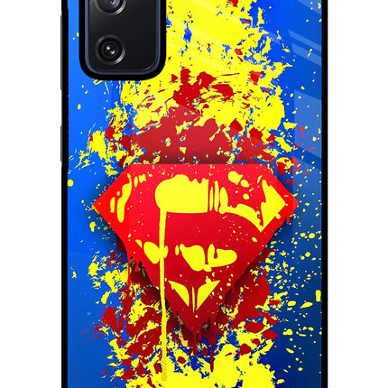 Superman logo Samsung S20 FE Glass Case