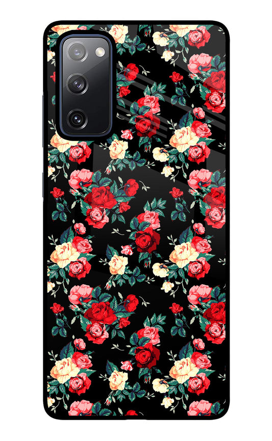 Rose Pattern Samsung S20 FE Glass Case