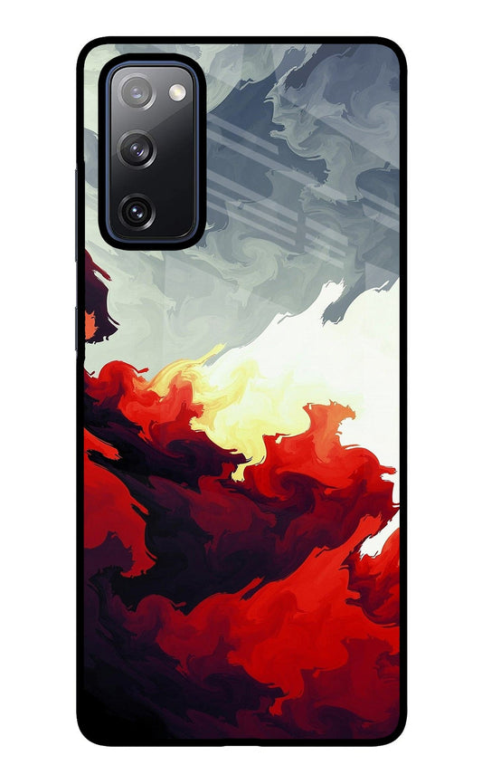 Fire Cloud Samsung S20 FE Glass Case