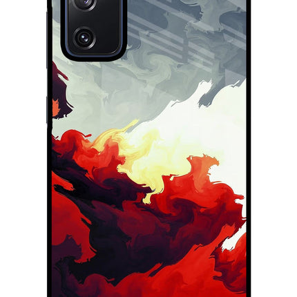 Fire Cloud Samsung S20 FE Glass Case