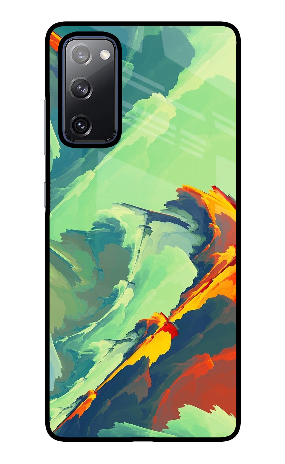 Paint Art Samsung S20 FE Glass Case Back Cover by Casekaro