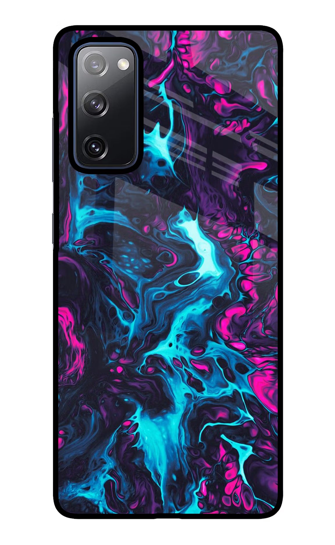 Abstract Samsung S20 FE Glass Case Back Cover by Casekaro