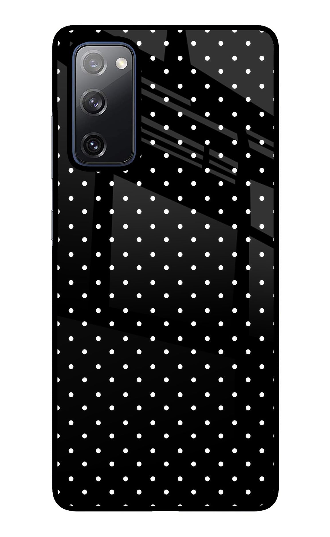 White Dots Samsung S20 FE Glass Case