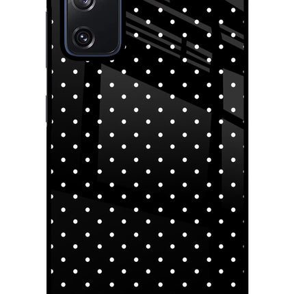 White Dots Samsung S20 FE Glass Case