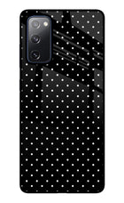 White Dots Samsung S20 FE Glass Case