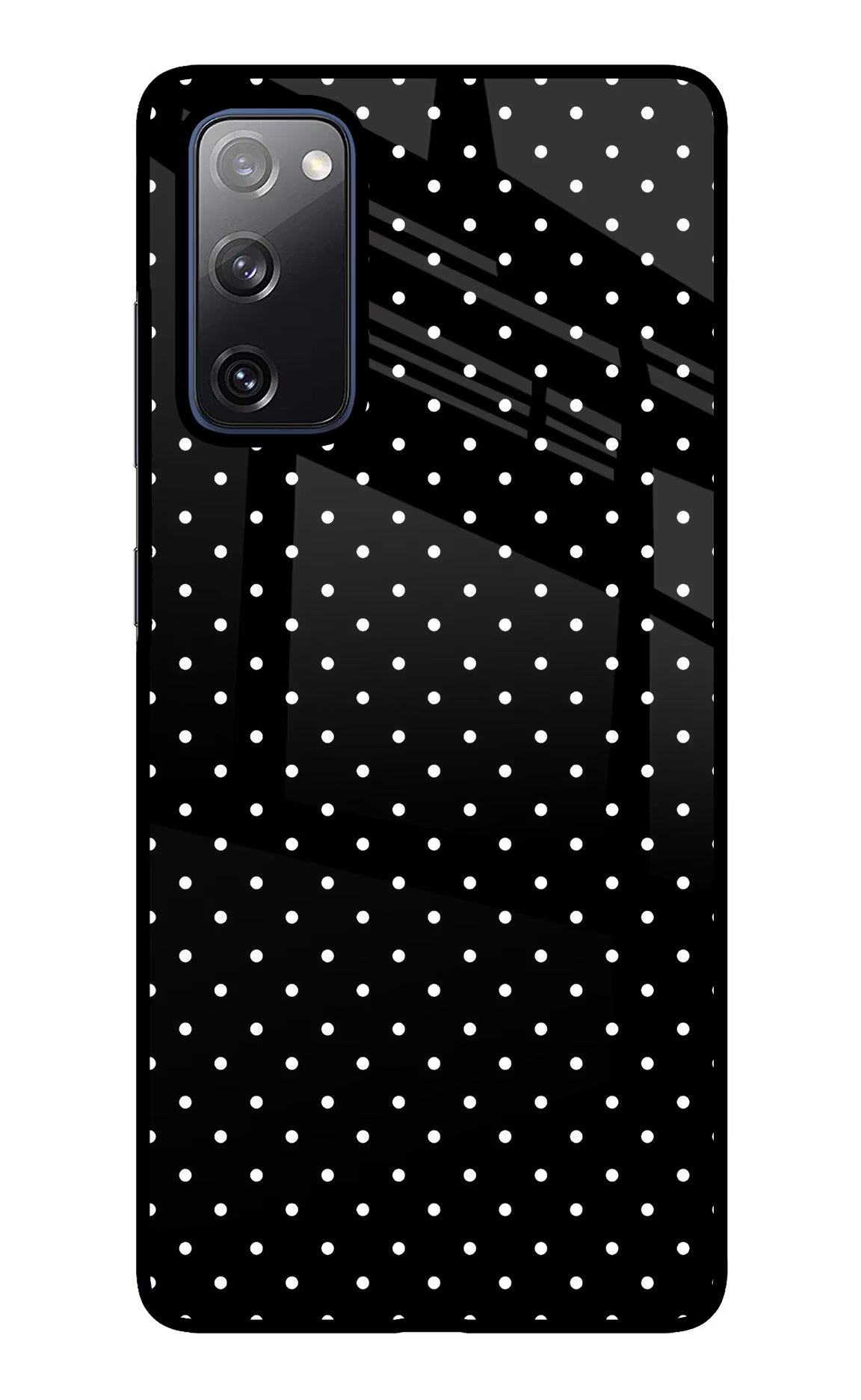 White Dots Samsung S20 FE Glass Case