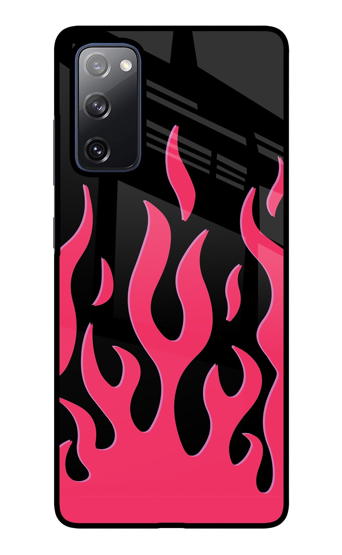 Fire Flames Samsung S20 FE Glass Case