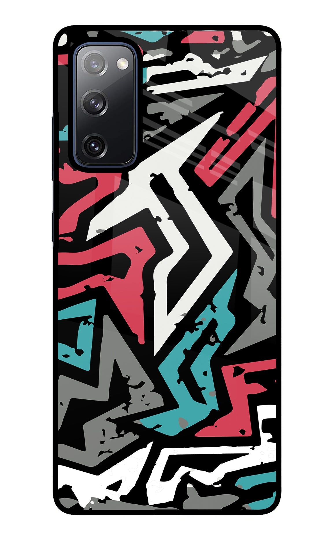 Geometric Graffiti Samsung S20 FE Glass Case