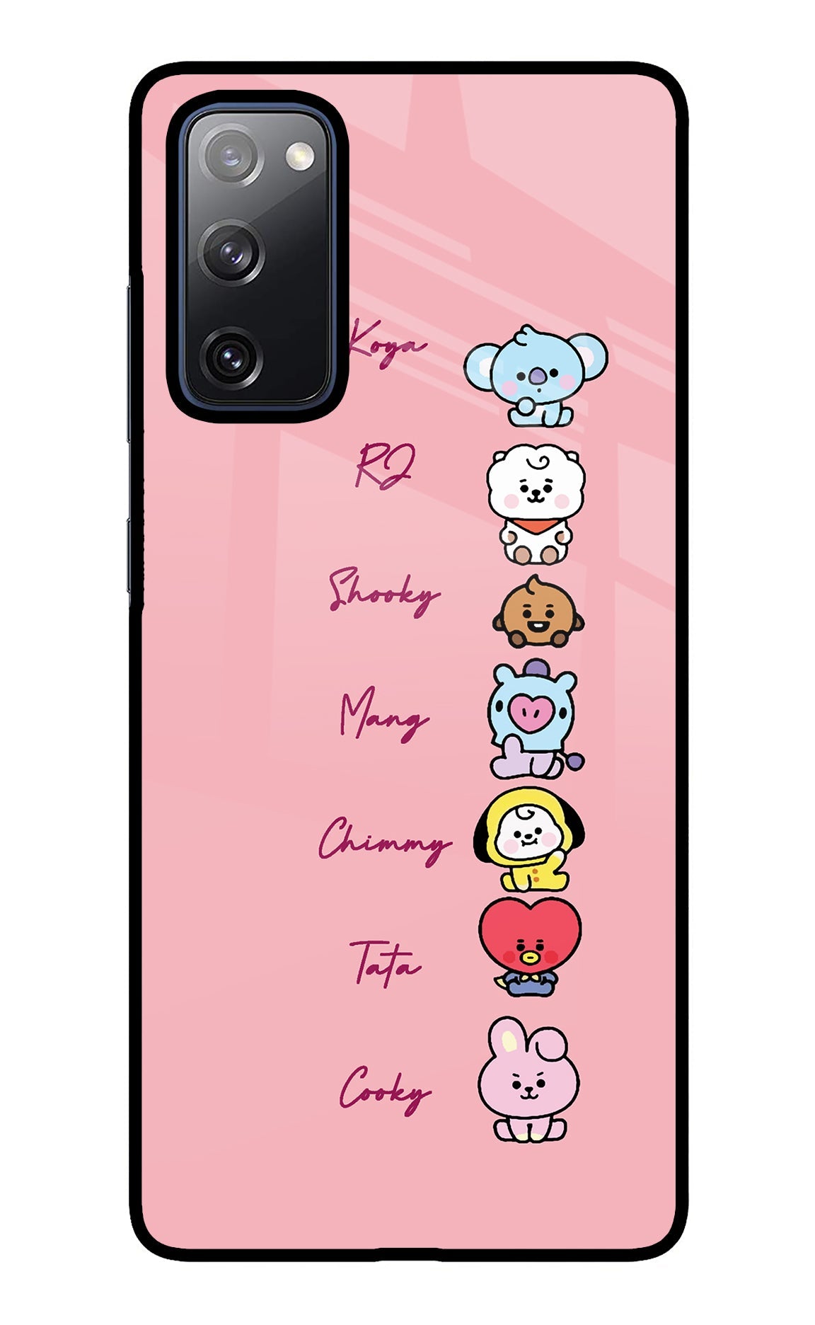 BTS names Samsung S20 FE Back Cover