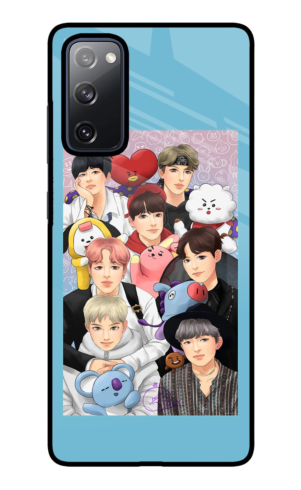 BTS with animals Samsung S20 FE Back Cover