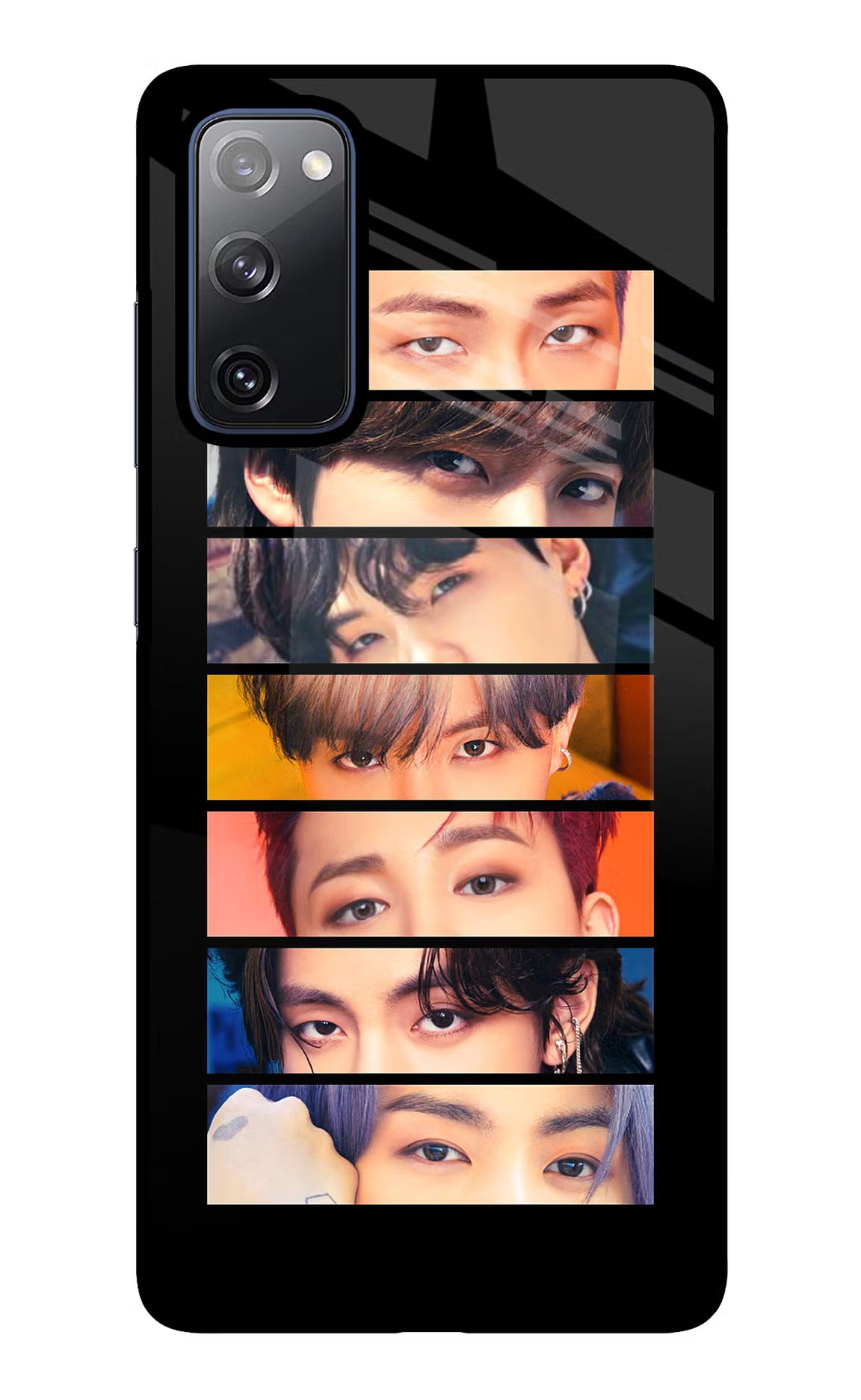 BTS Eyes Samsung S20 FE Glass Case Back Cover by Casekaro