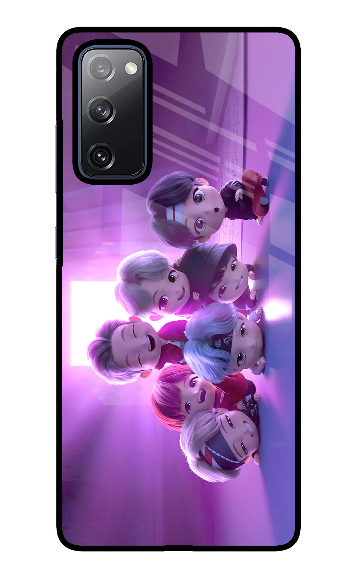 BTS Chibi Samsung S20 FE Glass Case